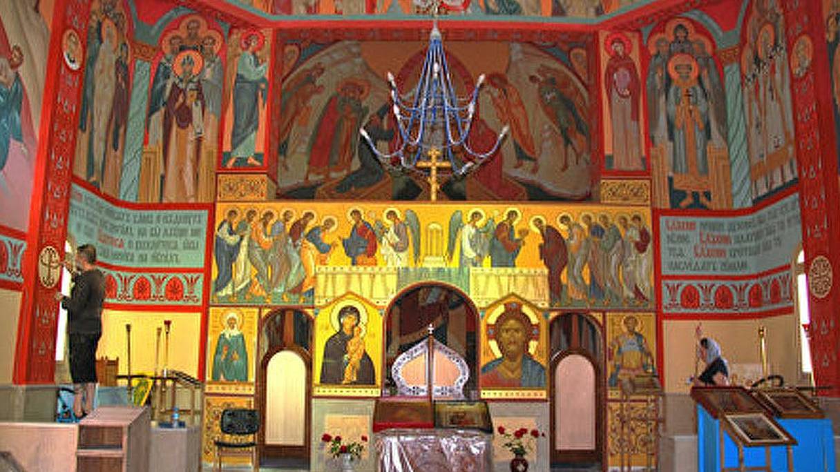 Fin des travaux de peinture à l'église orthodoxe de Rabat
