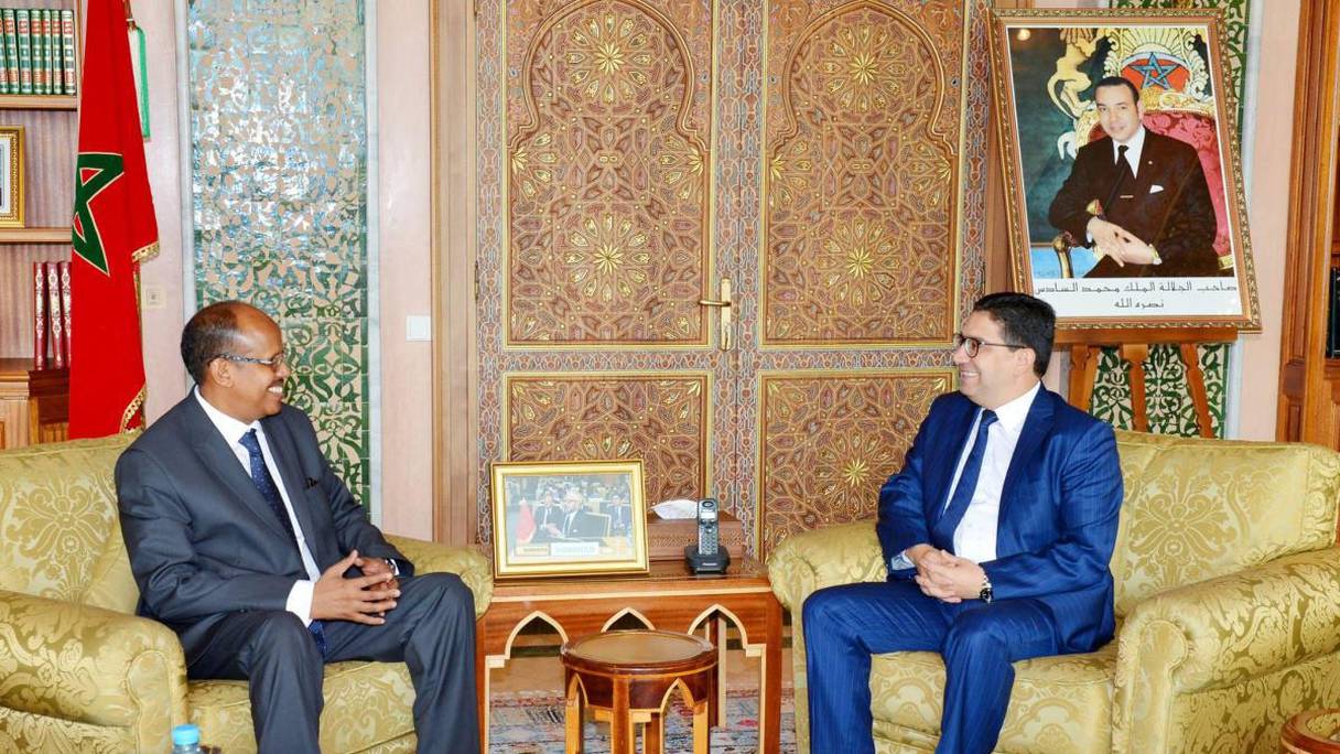 Mahmoud Ali Youssouf MAE de Djibouti avec Nacer Bourita
