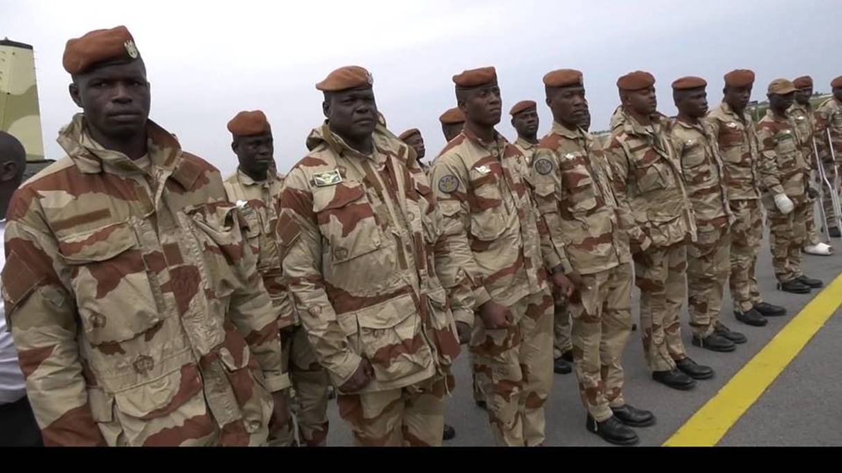 Les soldats issus des Forces speciales ivoiriennes ayant suivi une formation au Maroc.

