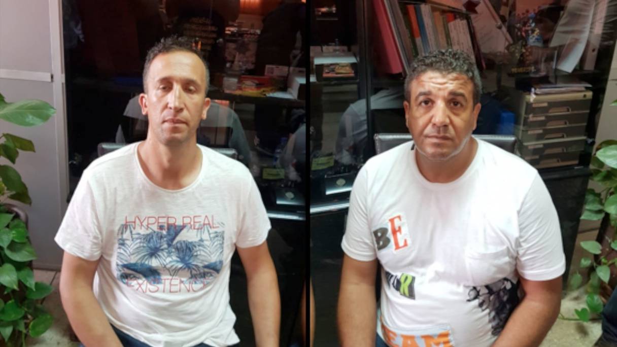 Les ressortissants algériens auteurs du vol: Mohamed Bettahar et Mezouar El Wafi.
