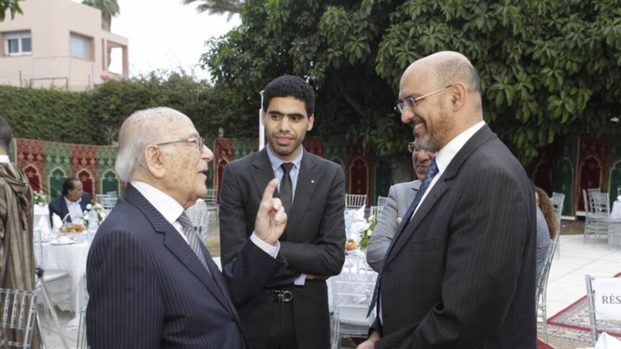 Boris Toledano (à gauche) en compagnie de Hassan Aourid
