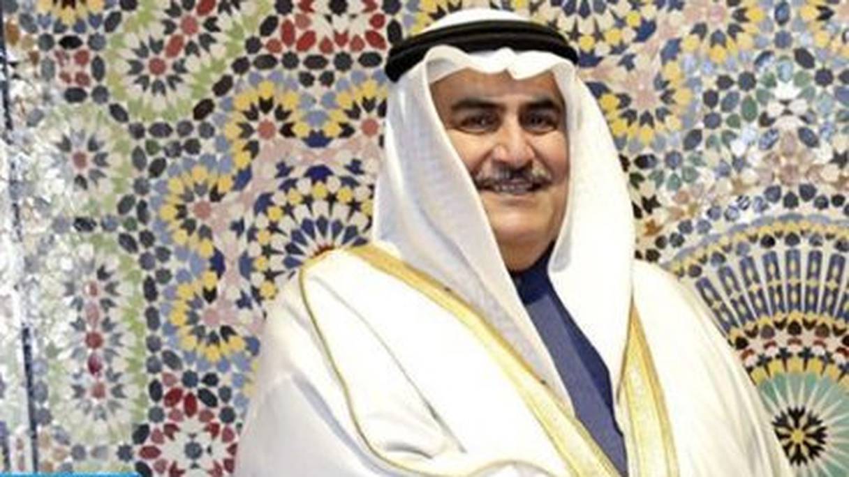 Le ministe bahreini des affaires étrangères, Sheikh Khalid ben Ahmed al-Khalifah.
