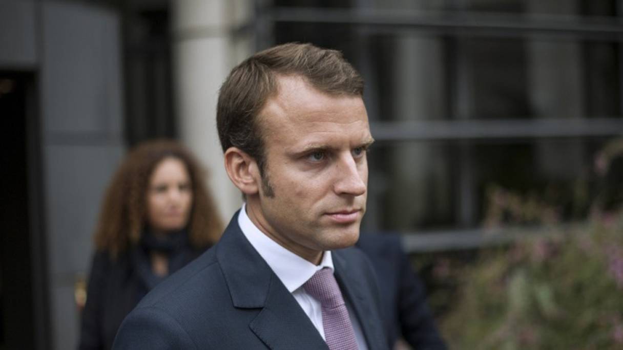 Le président français Emmanuel Macron. 
