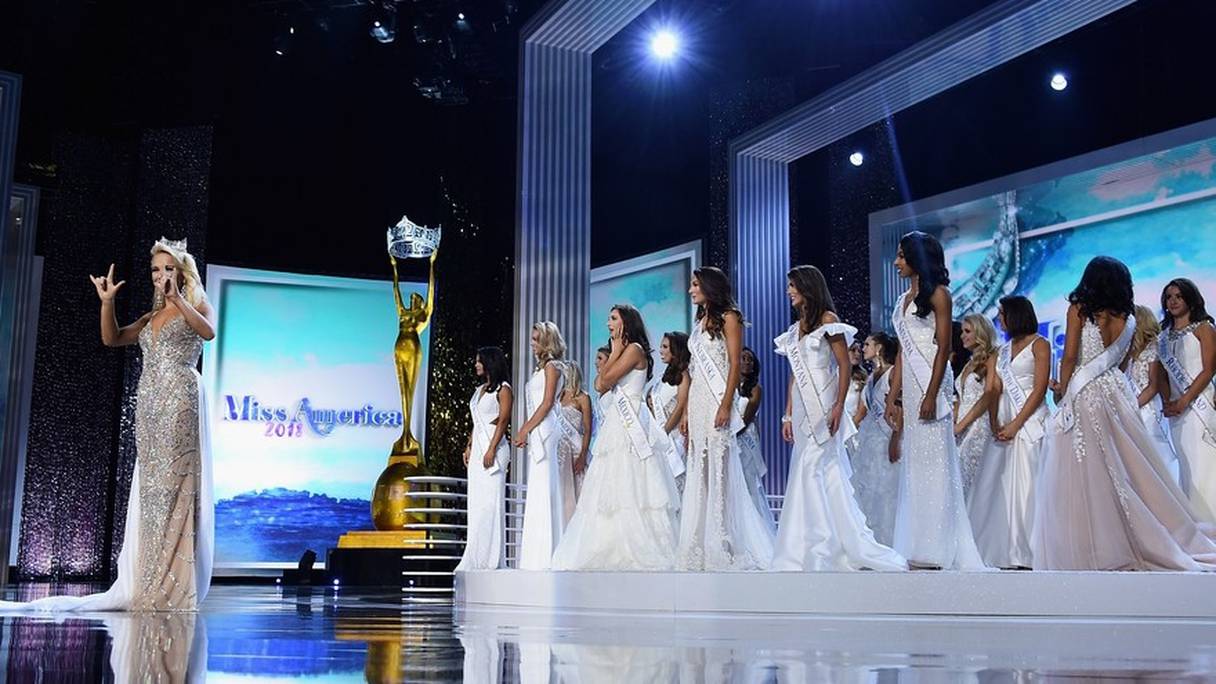 La cérémonie des Miss America à Atlantic City. 
