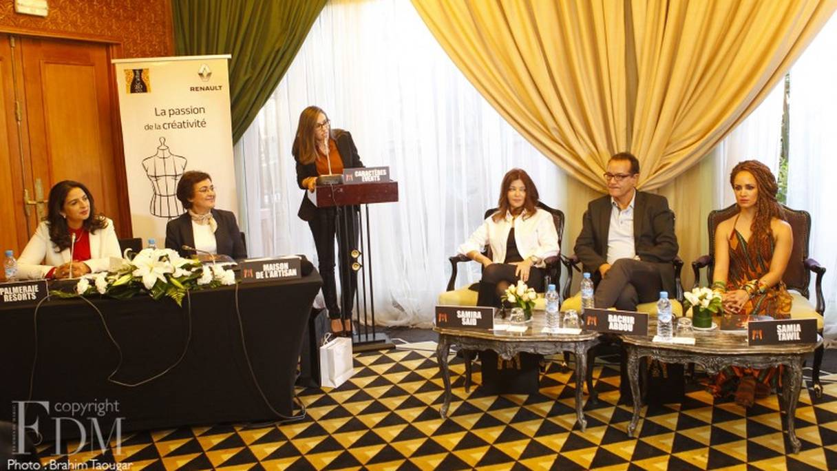Vendredi après-midi, une conférence de presse présentée par Zineb Taïmouri, directrice de publication de FDM, a réuni Fatema Marouane, ministre de l'Artisanat, Soumia Chraïbi, Malika Zaïdi, le directeur de SOS Village, et les artistes invités pour le show de ce samedi soir.
