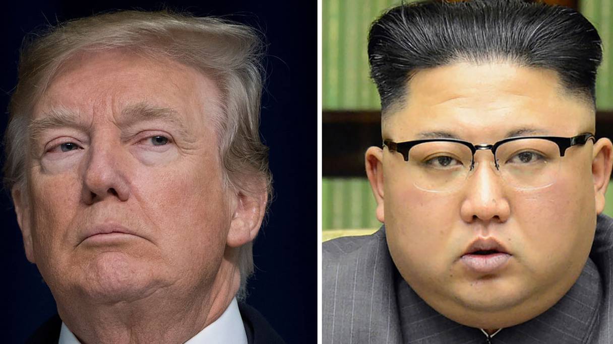 Donald Trump et Kim Jong-Un. 
