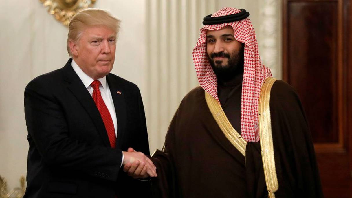 Donald Trump et Mohammed ben Salmane le 14 mars 2017. 
