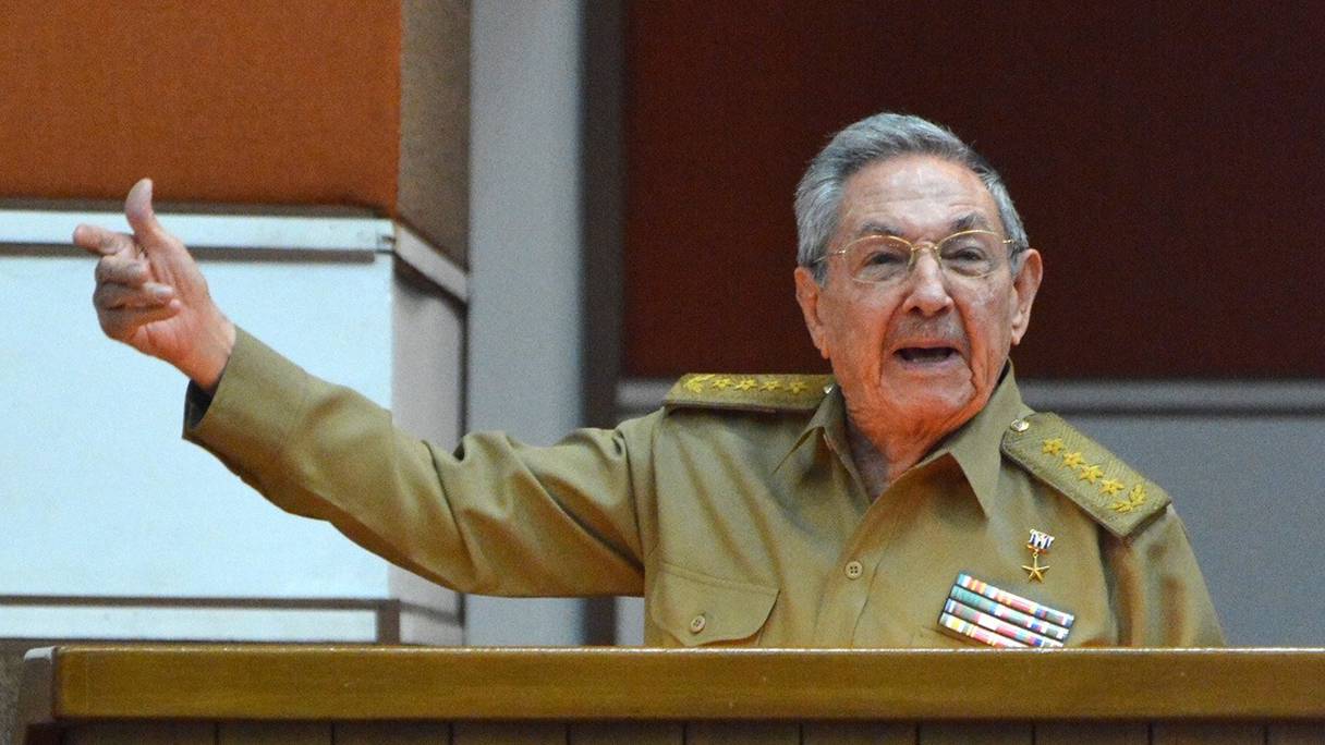 Raul Castro, président cubain. 

