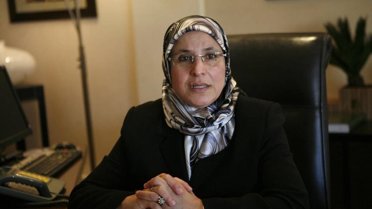 Bassima El Hakkaoui, ministre de la Famille, de la solidarité, de l'égalité et du développement social. 
