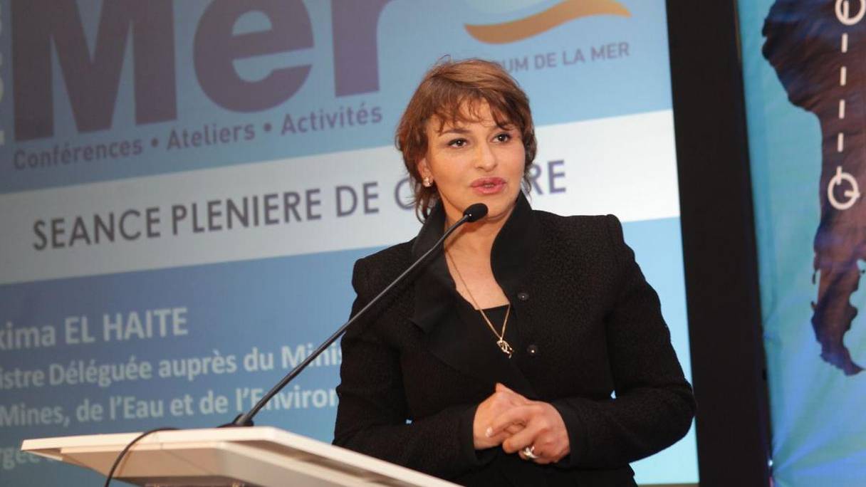Hakima El Haïte, ministre chargée de l'Environnement.
