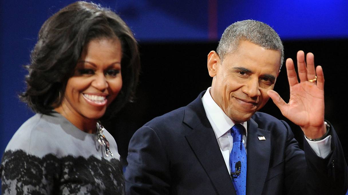 Michelle et Barack Obama. 
