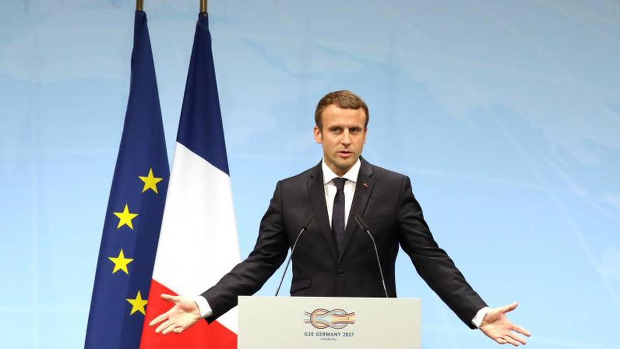 Le président français Emmanuel Macron.
