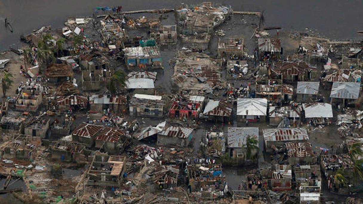Après le passage de l'ouragan Matthew à Haïti, il y a deux jours.
