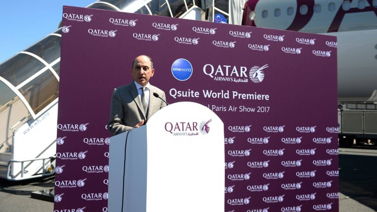 Le PDG de Qatar Airways, Akbar al-Baker, au Bourget le 19 juin 2017.

