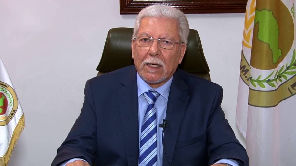 Taïeb Baccouche, secrétaire général de l'Union du Maghreb arabe (UMA).

