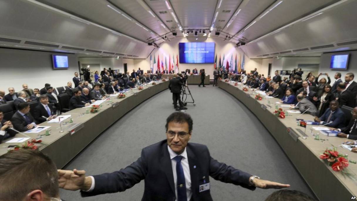 Vue générale sur la réunion de l'OPEP, à Vienne en Autriche, le 30 novembre 2016.
