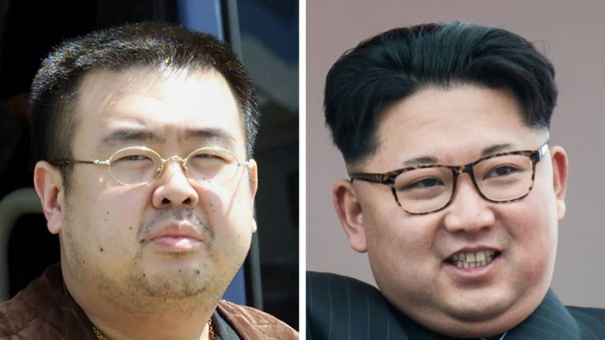 Kim Jong-Nam (G), le 4 mai 2001, et Kim Jong-Un (D), le 10 mai 2016.
