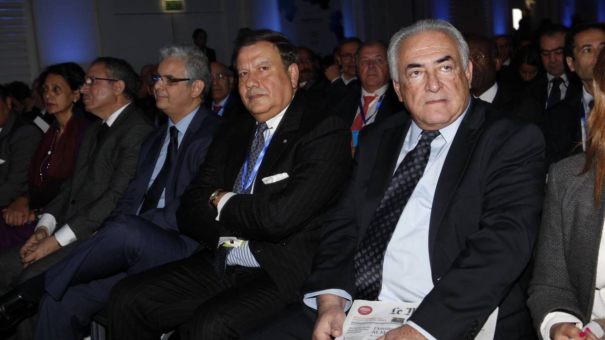 DSK lors du Forum de Paris de Casablanca en 2013.
