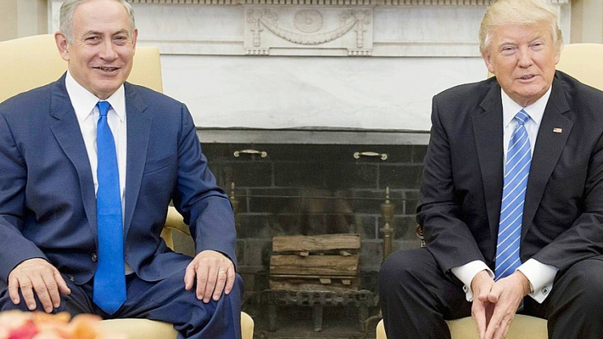 Le Premier ministre israélien Benjamin Netanyahy et le président américain Donald Trump, le 15 février à la Maison Blanche.
