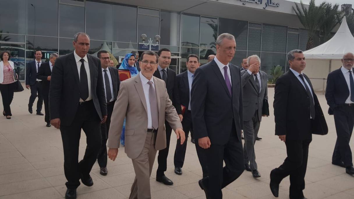Saâd Eddine El Othmani vient d'arriver, ce lundi 24 septembre, à Al Hoceima, à la tête d'une délégation ministérielle. 
