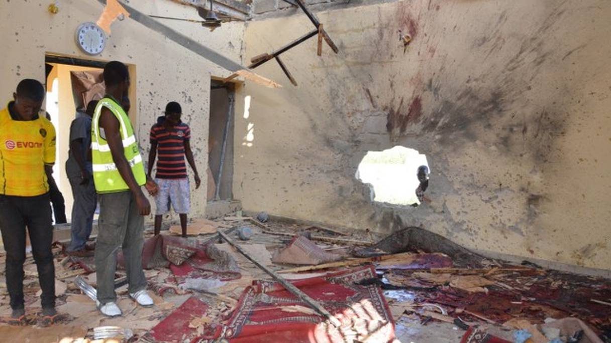 Lors d'un attentat contre la mosquée de Jambutu à Yola au Nigeria.
