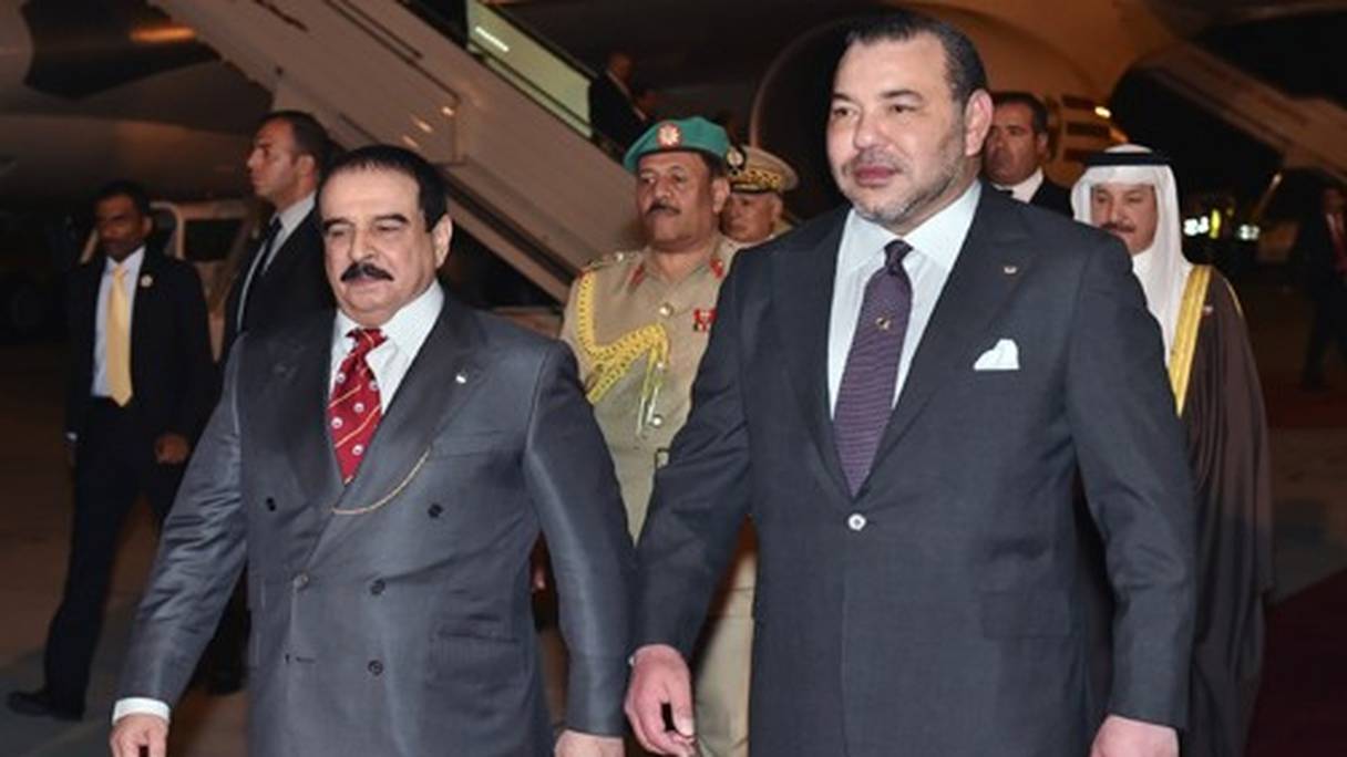 Mohammed VI et Hamad Bin Isa Al Khalifa.
