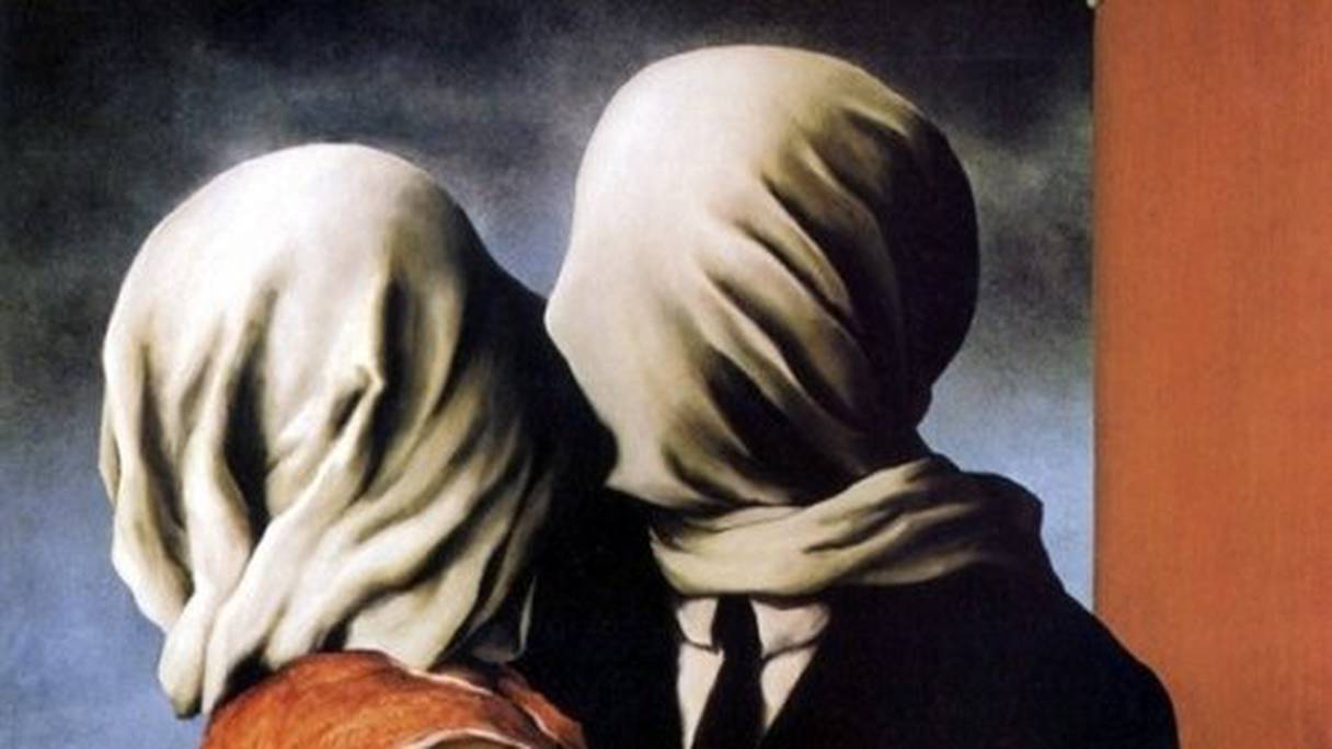 Le baiser, de René Magritte
