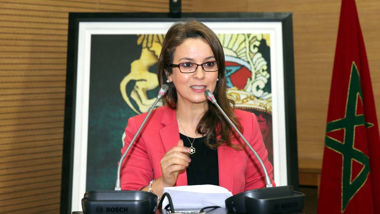 Charafat Afilal, es-secrétaire d'Etat chargée de l'Eau dans le gouvernement Othmani, membre du PPS.
