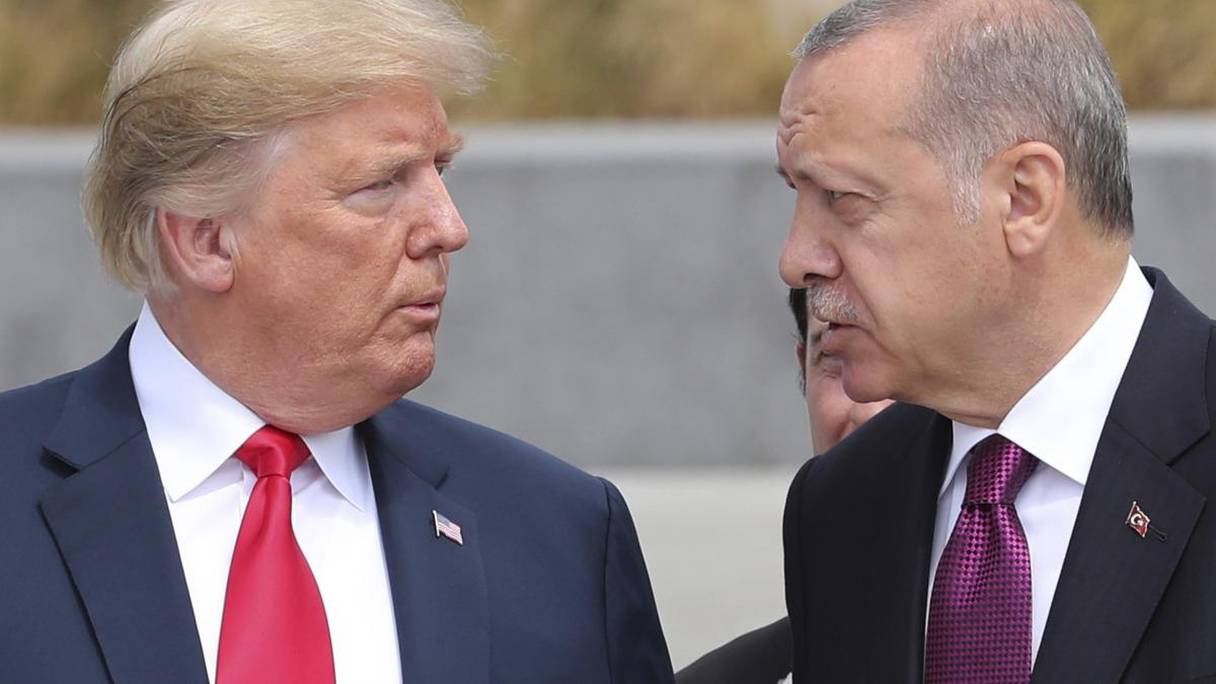 Donald Trump et Recep Tayyip Erdogan.
