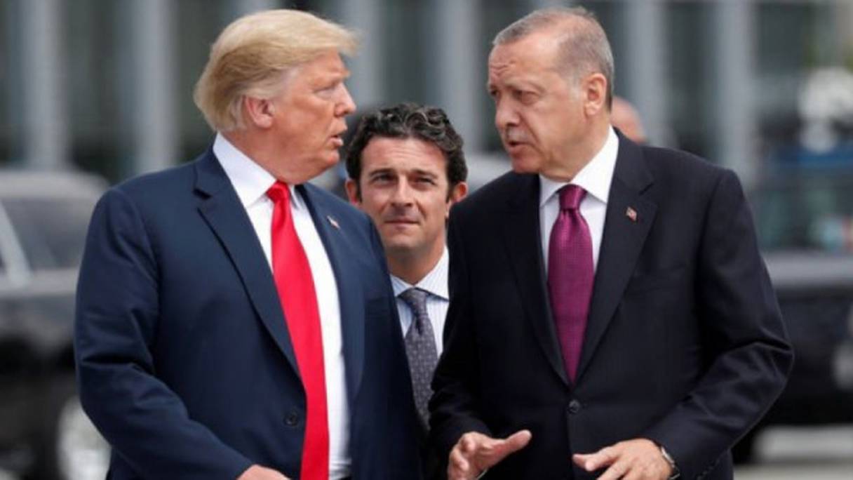 Lors d'une précédente rencontre entre Recep Erdogan et le président américain Donald Trump.
