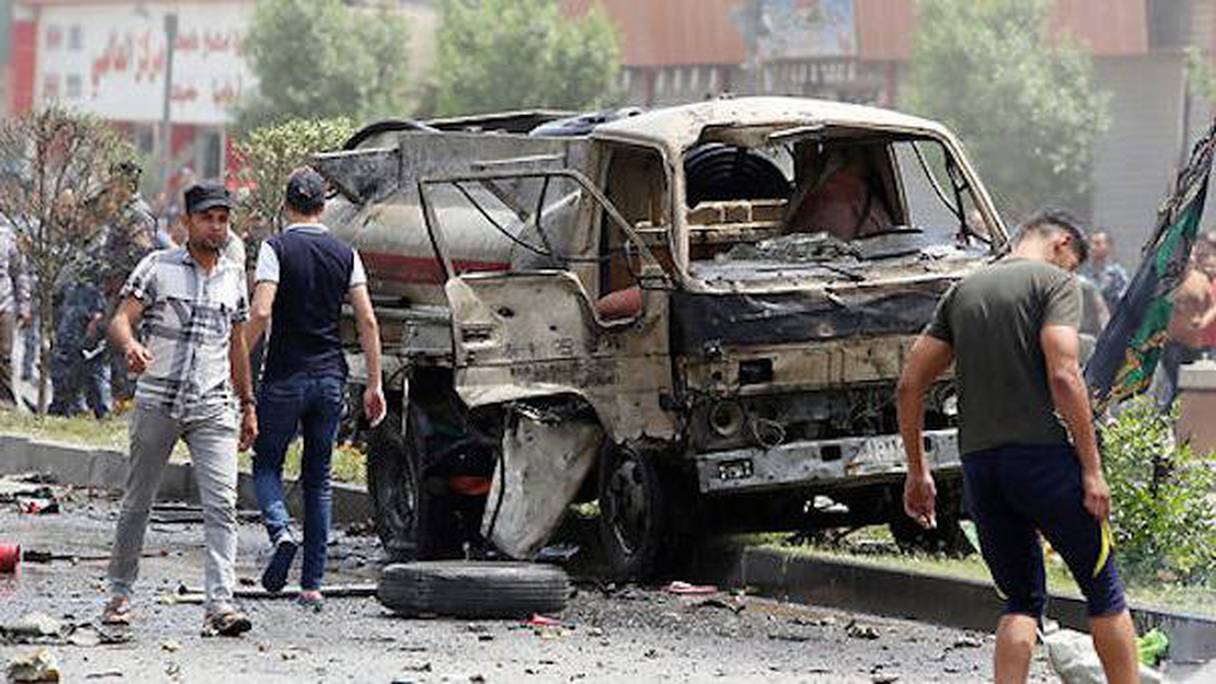 L'explosion du camion piégé a provoqué la mort d'une cinquantaine de morts, ce jeudi 13 août à Bagdad.
