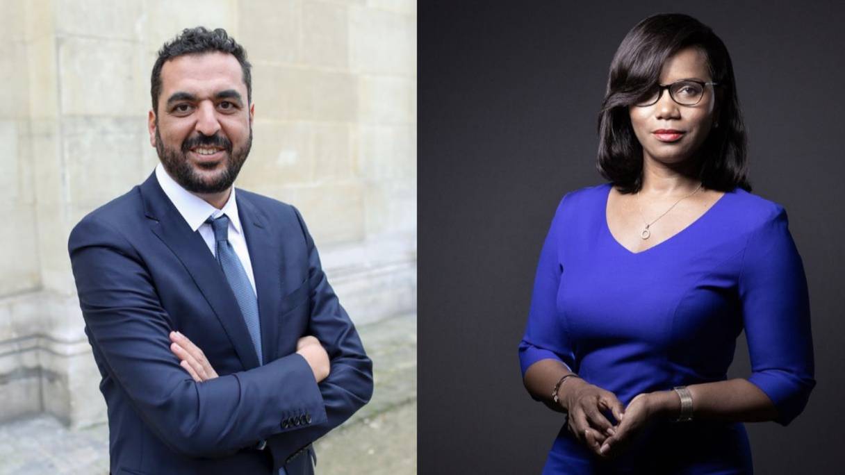 Les deux candidats arrivés en tête au premier tour des législatives pour la neuvième circonscription des Français de l’étranger: Karim Ben Cheikh (Nupes) et Elisabeth Moreno (LREM). 

