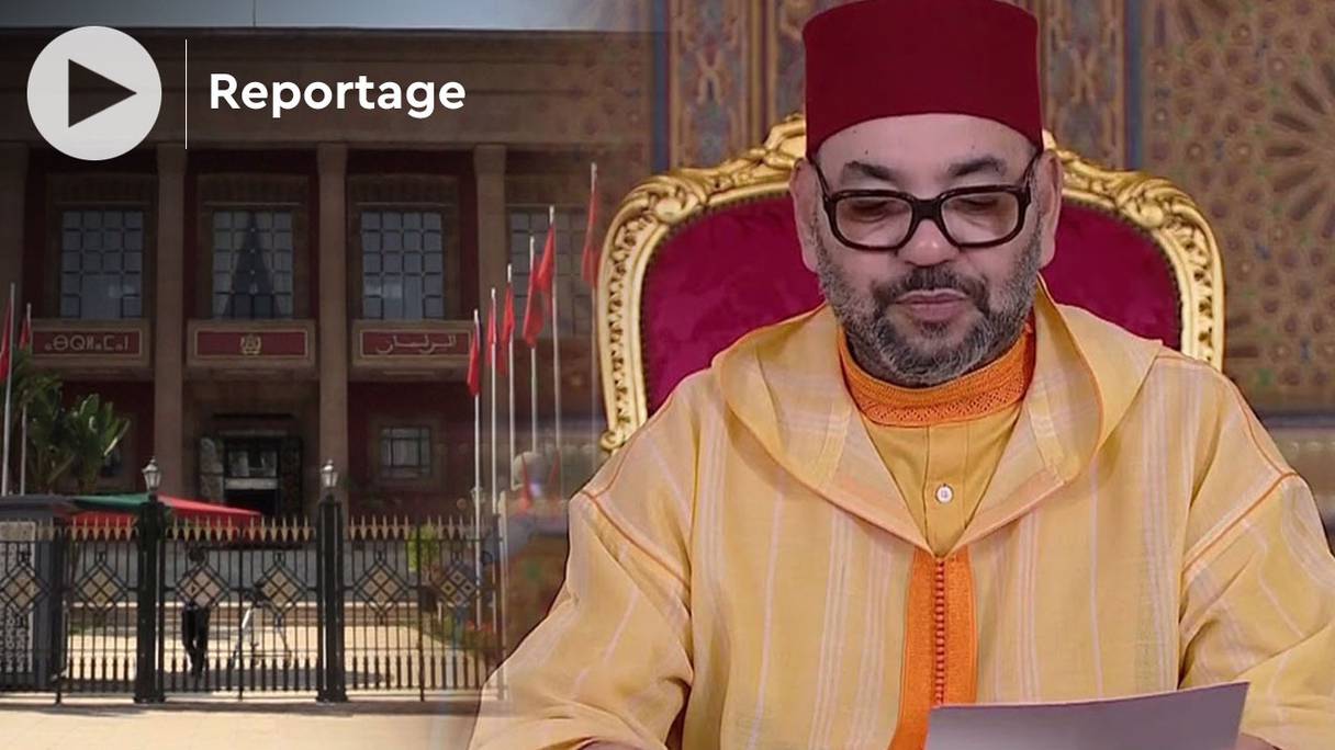 Les députés et conseillers parlementaires, satisfaits des orientations royales données lors du discours du roi Mohammed VI au Parlement le 8 octobre 2021.
