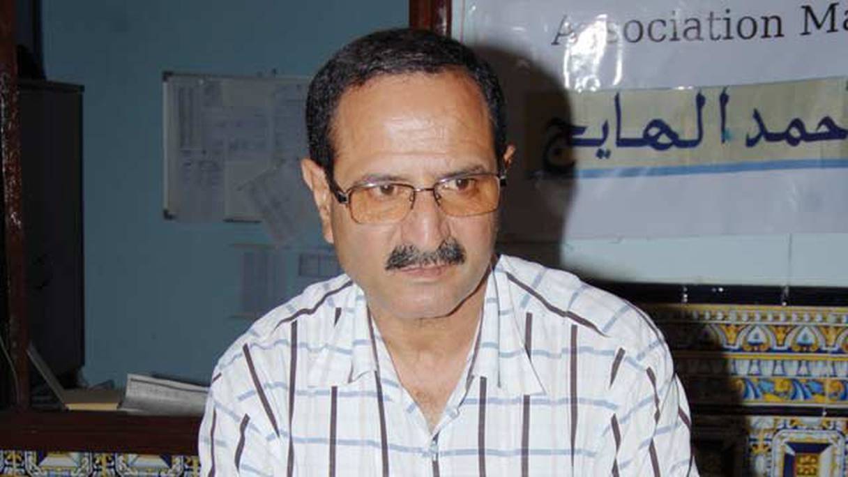Ahmed El Haij, président de l'AMDH.

