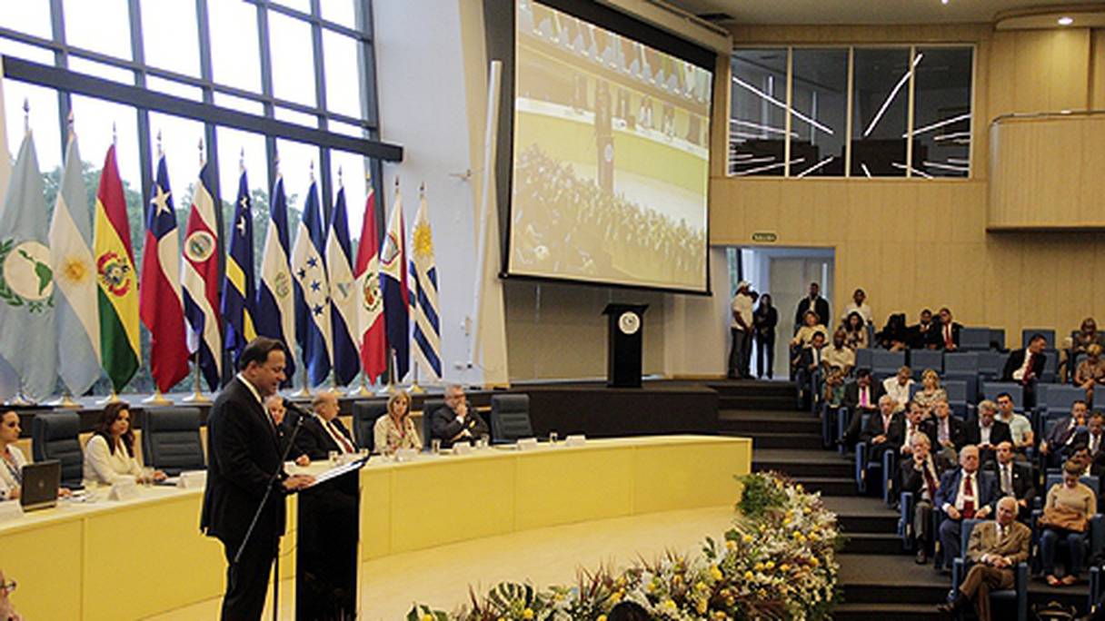Une session du Parlatino, organisme interparlementaire formé par les membres des parlements des pays d'Amérique latine et des Caraïbes.
