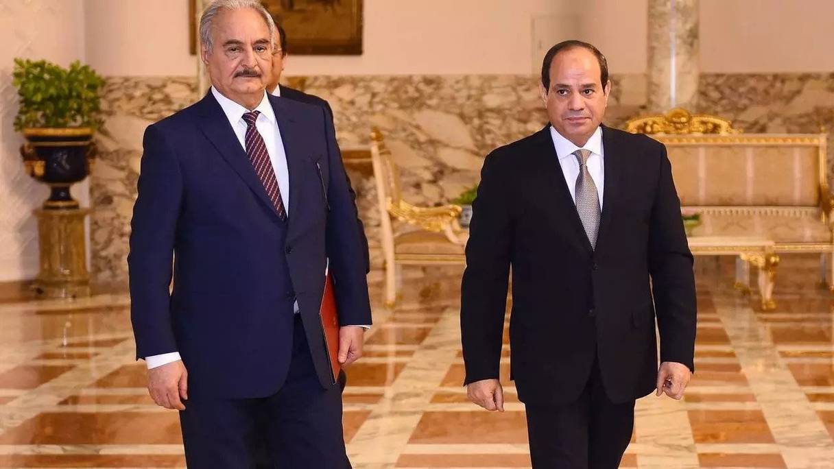 Le maréchal Khalifa Haftar en compagnie du président égyptien Abdelfattah Al-Sissi.
