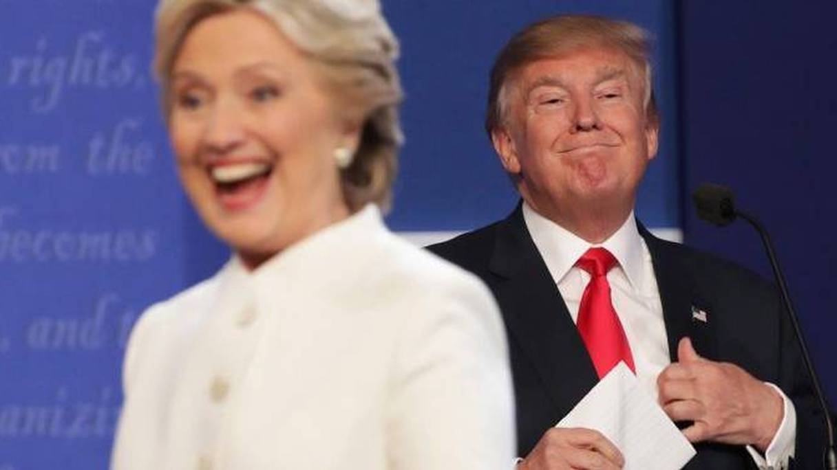Débat télévisé entre les deux candidats d'alors, la Démocrate Hillary Clinton, et le Républicain Donald Trump, lors de la campagne présidentielle américaine de 2016. 
