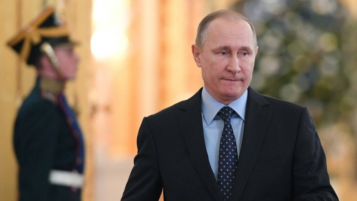 Le président russe Vladimir Poutine le 27 décembre 2016 au Kremlin à Moscou.
