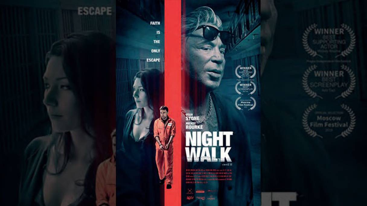 L'affiche du film "Night walk" réalisé par le Marocain Aziz Tazi.
