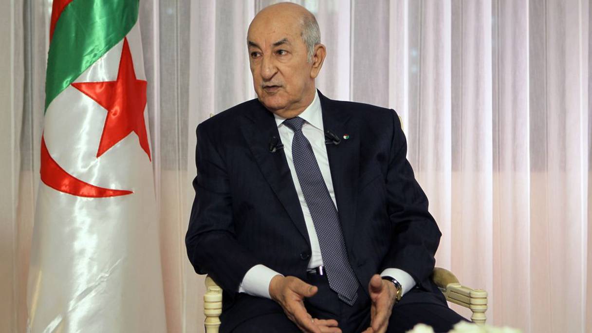 Le président algérien Abdelmadjid Tebboune.
