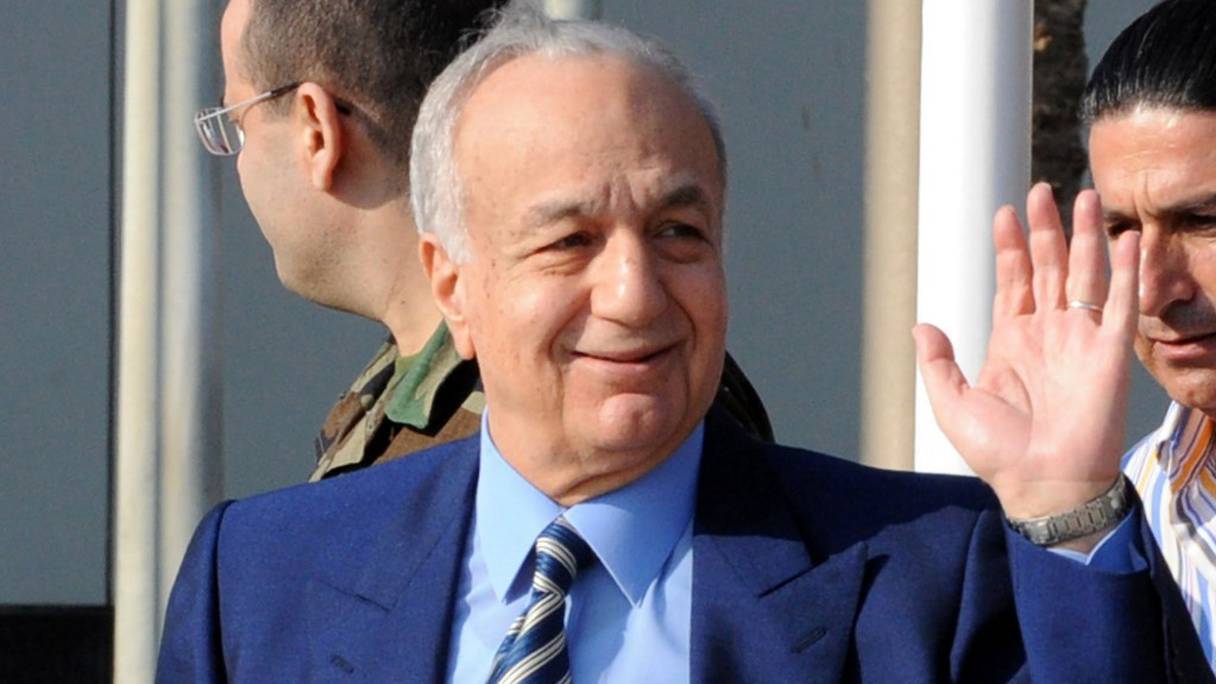 Le député libanais Michel Murr (1932 - 2021) quitte ici, le 16 mai 2008, l'aéroport international de Beyrouth pour se rendre à une réunion de dirigeants libanais à Doha, au Qatar (photo d'archives). 
