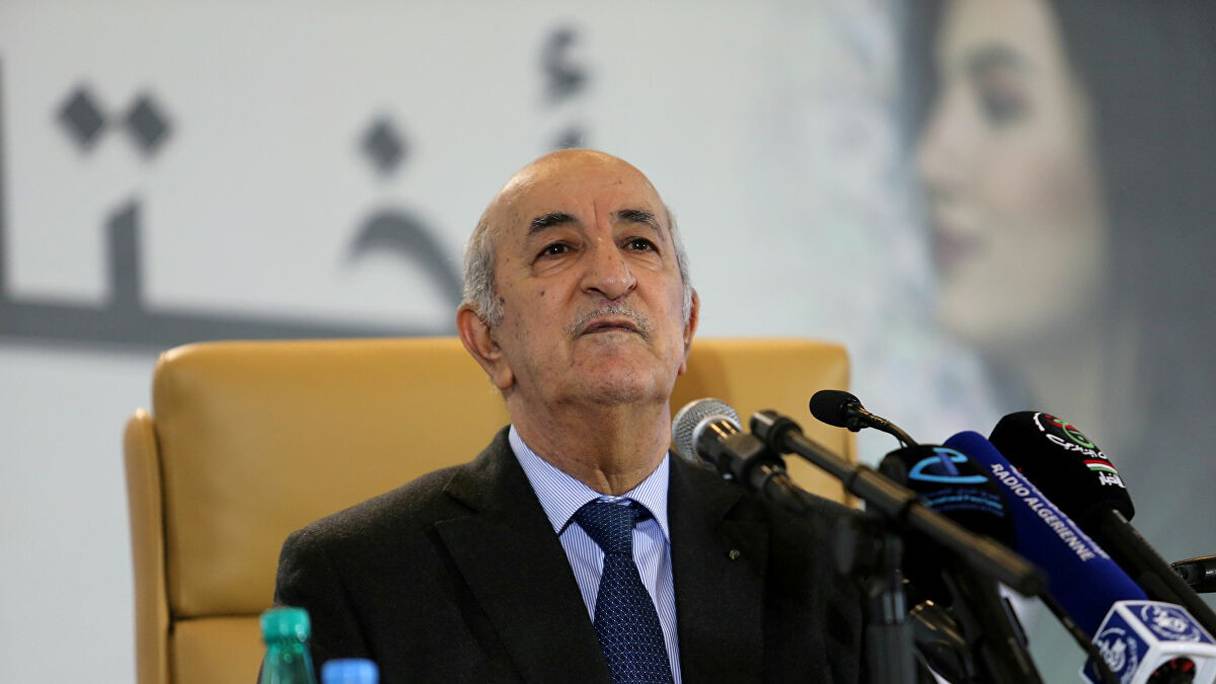 Abdelmadjid Tebboune, le président algérien. 
