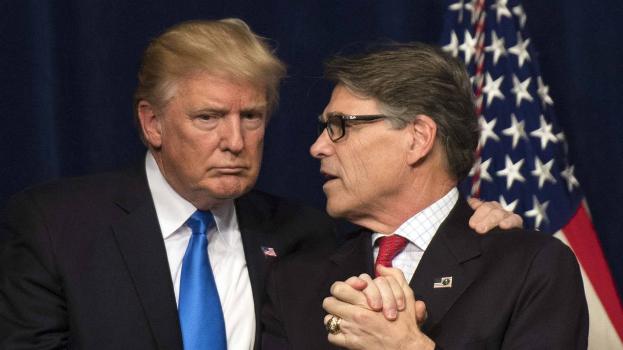 Donald Trump et Rick Perry.
