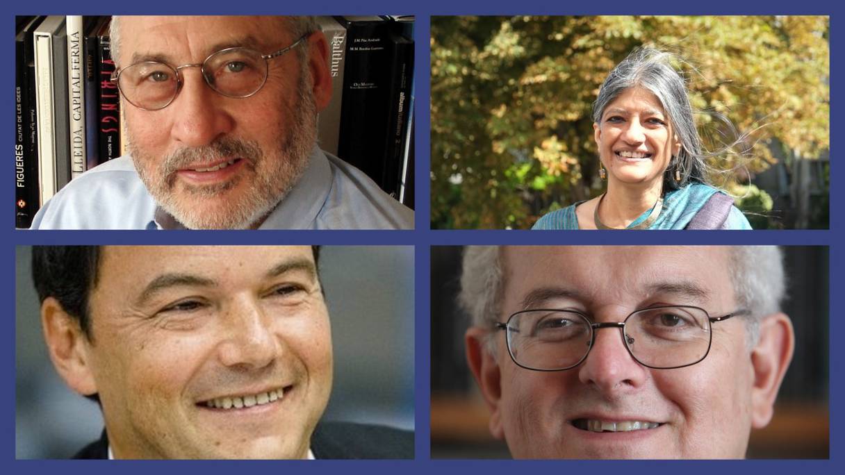 Les économistes Joseph E. Stiglitz, Thomas Piketty, Jayati Ghosh et José Antonio Ocampo.
