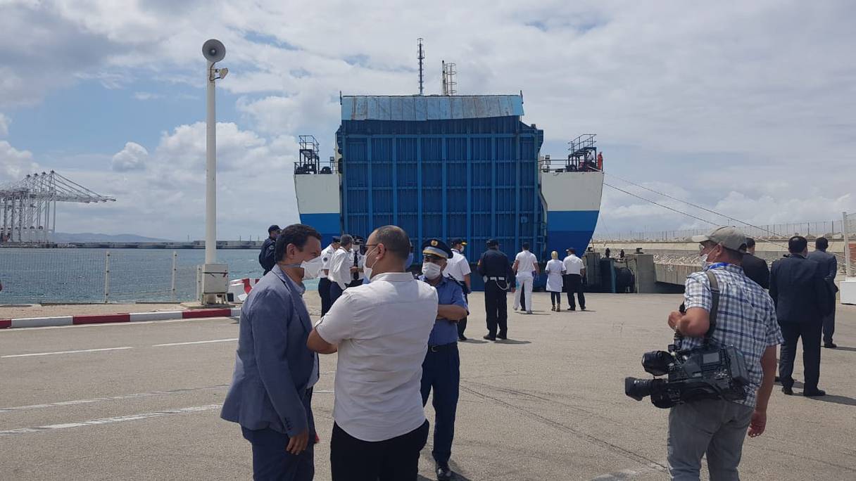 Arrivée du premier navire transportant des MRE, jeudi 17 juin à Tanger Med
