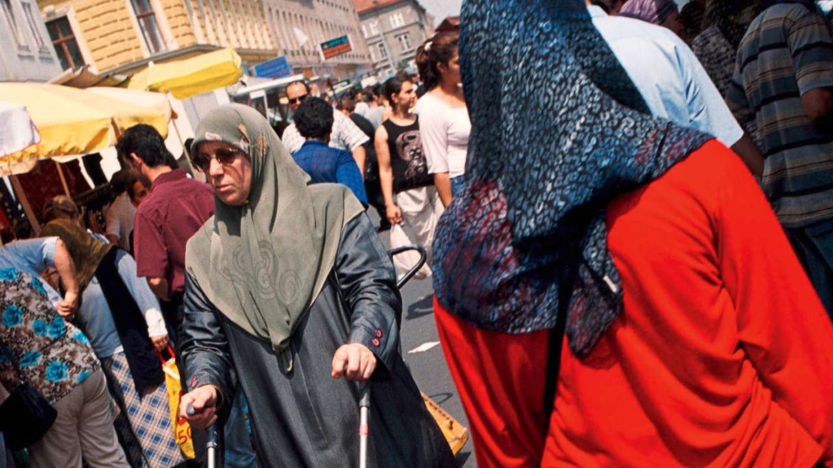 Les musulmans représentent 8 % de la population autrichienne (ici, sur le Brunnenmarkt, l’un des plus grands marchés de Vienne).
