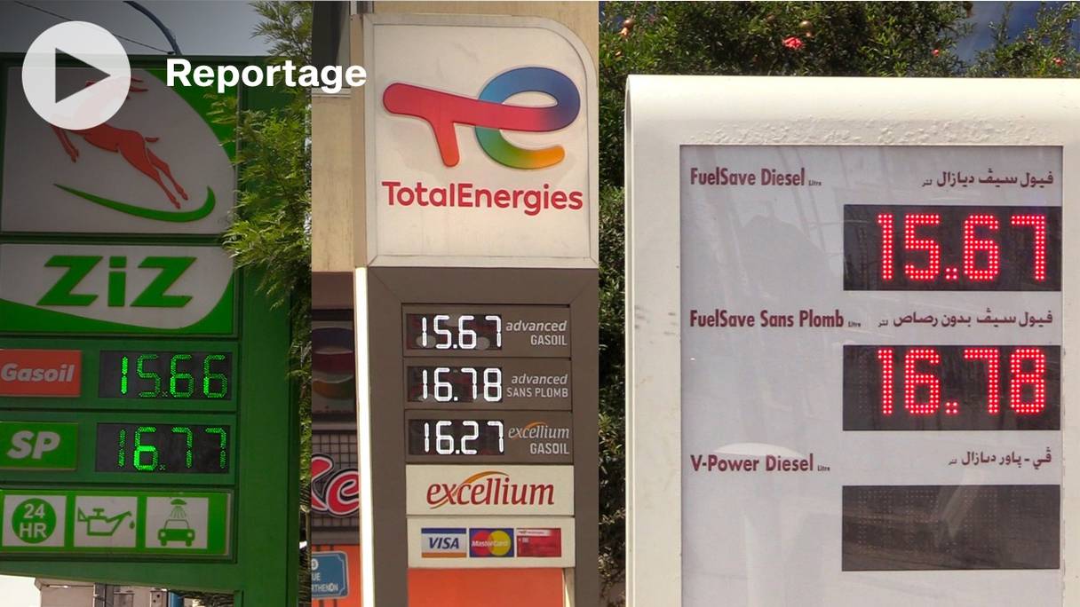 Le prix des carburants à la pompe a baissé d'environ 1 dirham, samedi 16 juillet 2022. 

