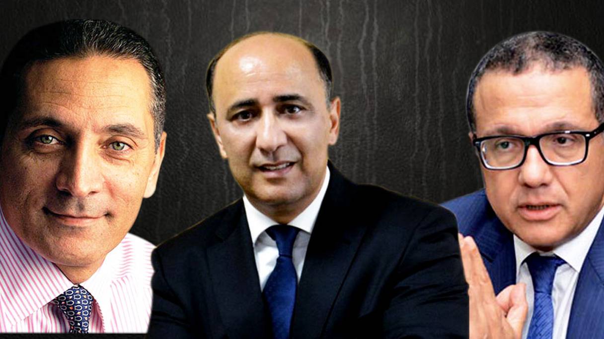 De gauche à droite: Moulay Hafid Elalamy, Hassan Boubrik, Mohammed Boussaid
