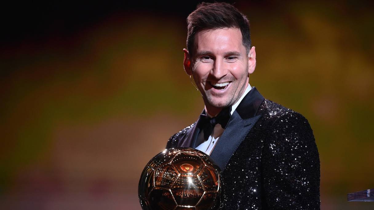 Lionel Messi et son 7éme Ballon d'or.
