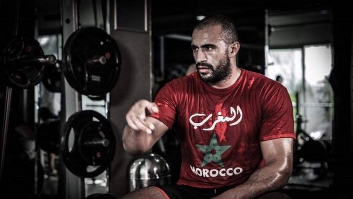 Le champion marocain de kickboxing, Badr Hari.
